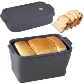 atrccs Silicone Bread Pan with Lid, Nonstick & Heat Resistant Foldable Bread Pan, Bread Mold for Baking, Bread Baking Pan, Bread Pans for Homemade Bread, Pullman Loaf Pan for Baking Bread
