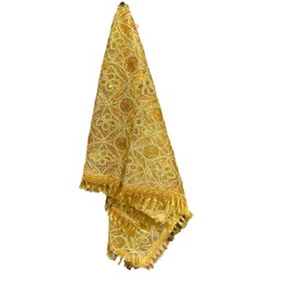 Pañuelo de Oshun 120cm x 120cm | Oshun Panuelo | Oshun Altar Cloth | Pañuelo Trono Oshun | Santeria Mantels