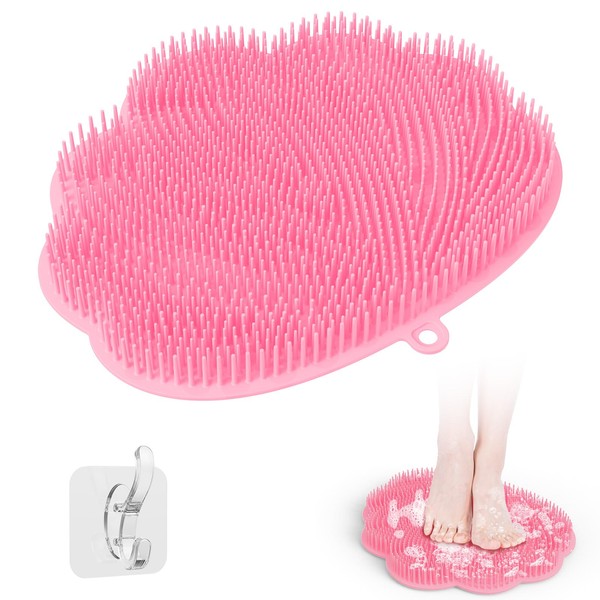 Manmihealth Upgrade Shower Foot Massager Scrubber with Non-Slip Suction Cups,
