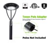 LED Circular Post Top Pole Lights 150W, LED Parking Lot