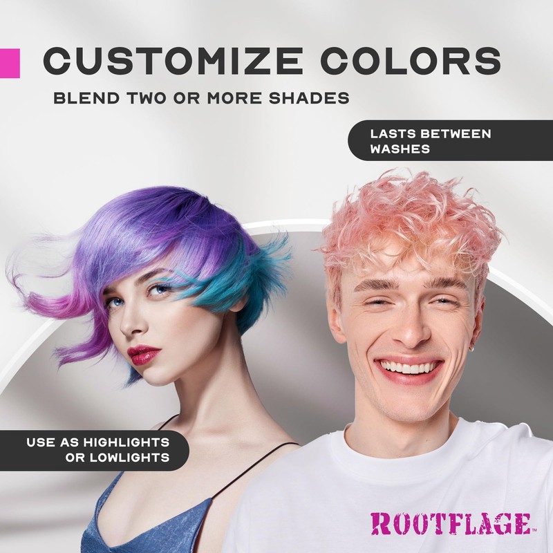 Rootflage Root Touch Up Powder Basic Brown Hair Powder -