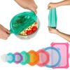Silicone Stretch Lids for Food Storage in Fridge, Reusable Elastic