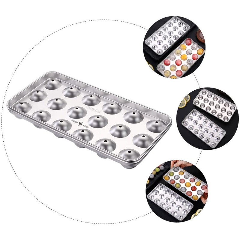 Stainless Steel Ice Mold Reusable Ice Trays Ball Shaped Ice
