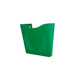 Deflecto Green Portrait A4 Wall Mounted Document Holder - A4 Sign Holder - A4 Leaflet Holder Wall Mounted Letter Rack - Leaflet Display Stands - A4 Poster Holder - A4 Menu Holders
