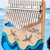 Portable Thumb Piano Multiple Tones Mini Resin Kalimba Finger Plucked