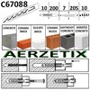 AERZETIX - C67088-Pack of 25 Universal Dowels Diameter 10 x