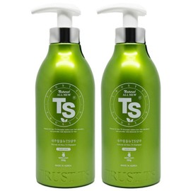 TS Natural All New TS Shampoo 500g x 2 / TS 내추럴 올뉴 티에스 샴푸 500g x 2개