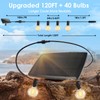 Yusist 120FT Solar String Lights Outdoor Waterproof with Remote, G40