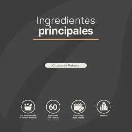 Citrato De Potasio De 240 Cápsulas B Life Sin Sabor                                                                                                   