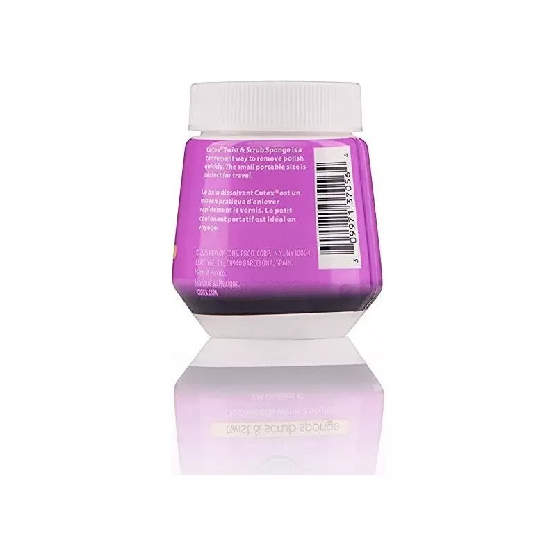 Cutex Nail Polish Remover Twist Scrub Sponge 2 Oz (pack