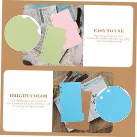 GRIRIW 20pcs Paper Binder Dividers Index Tabs for Easy Document Organization Reusable Study Accessory for Notebooks Reports and Presentations