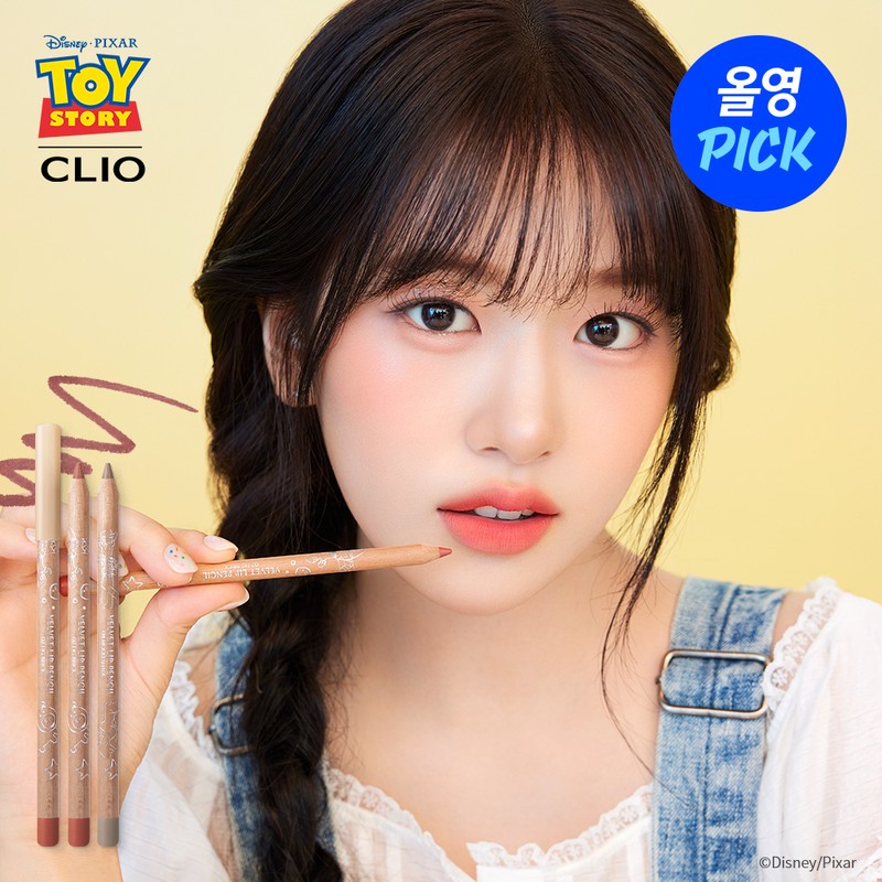 CLIO [TOY STORY] CLIO VELVET LIP PENCIL SET (+Sharpener) -