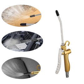 130mm Air Blow Gun, High Flow Air Compressor Blower Duster with 6 Meter Recoil Tube, Pneumatic Cleaning Tool for Car, Household, Industrial