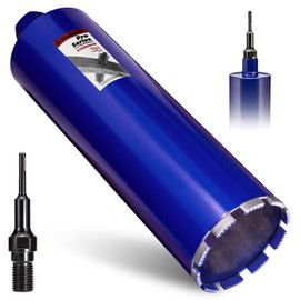 DaduoRi 4-1/2" Pro Concrete Core Drill Bit with SDS Plus Adapter (1-1/4"-7 Thread) - 14" Cutting Depth & Upgraded Welded Core Bits for Concrete with Rebar, Brick, Masonry,Stucco,Mortar,Wet Coring