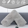 EDS Pregnancy Teddy Fleece V Pillow with Pillowcase Provide Support