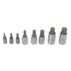 8PCS Hex Bit Set 1/2in 1/4in 3/8in Iron Hex Heads