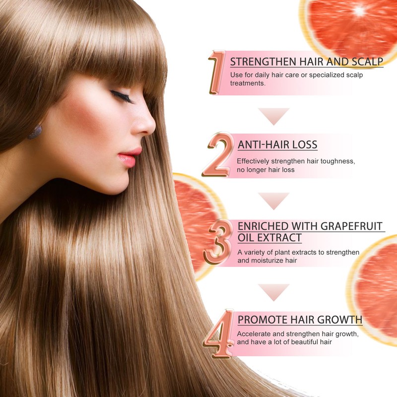 3pcs Grapefruit Thicker Hair Lotion Spray 100ml Smoothing Nourishing Hair