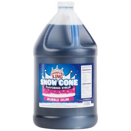 TableTop King 1 Gallon Bubble Gum Snow Cone Syrup - 4/Case
