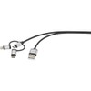 Renkforce 3-IN-1 KABEL LIGHTN/MIC/C 0,5M
