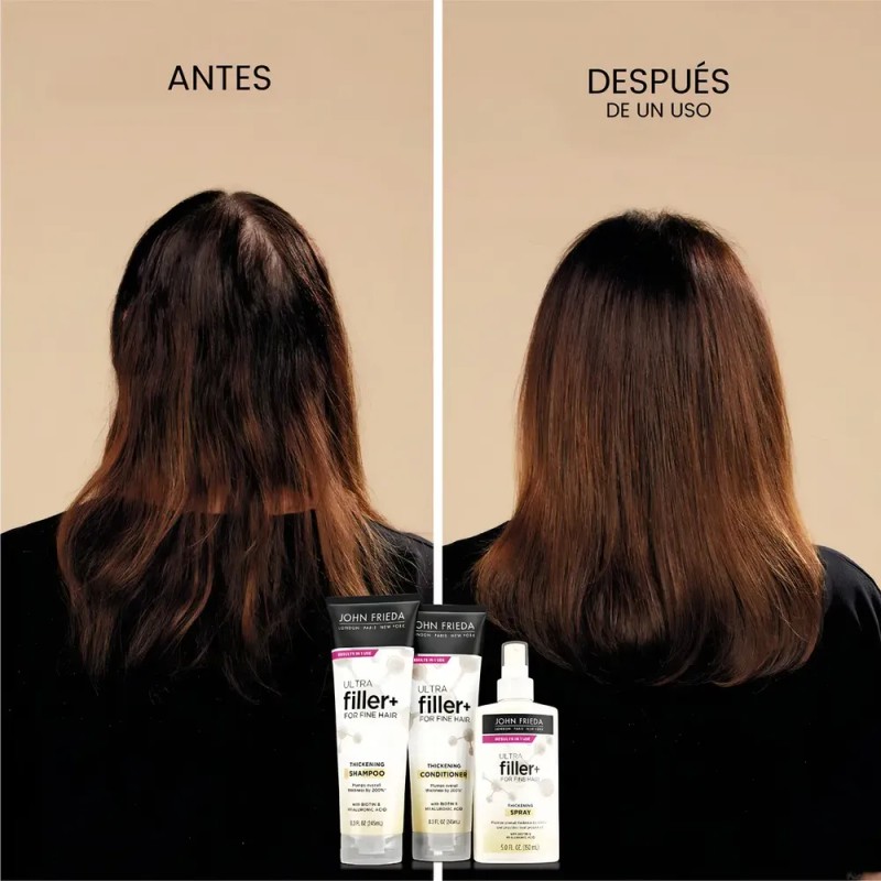 John Frieda Ultrafiller+ Shampoo Engrosante, 245ml