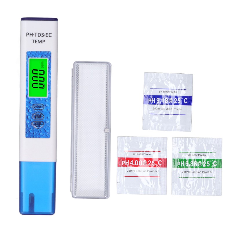 Water Quality Tester 4 in 1 PH EC TDS TEMP