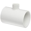 Spears 402 Series PVC Pipe Fitting, Tee, Schedule 40, White,