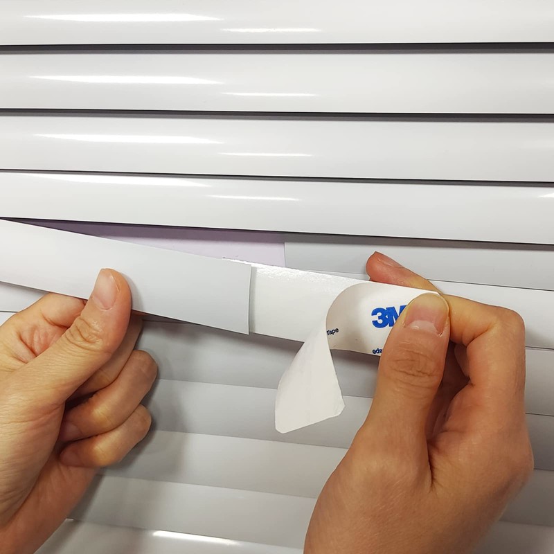 Kowibcl 6 Sets Horizontal Blinds Replacement Slats, White Horizontal Blind