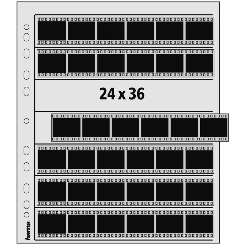 Hama Negative File Storage Sleeves, each holding 7 Strips of