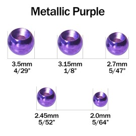 ANGLER DREAM 50 PCS Tungsten Beads Nymph Head Ball Fly Tying Beads Fly Tying Materials Six Colorful Colors 2.0MM-3.5MM