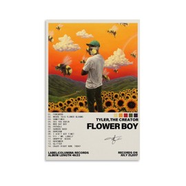 Terp Tyler Poster The Creator Poster Flower Boy Music Album Cover Poster Gift For Friend Bed Room Living Room Decor Modern Aesthetic Unframe 12x18inch(30x45cm)…