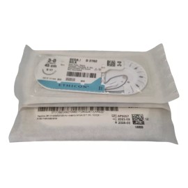 Ethicon Sutupak Seda Silk 3-0 Negra Trenzada 45cm Esteril Dental