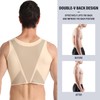 Akkad Kuti Mens Hide Gynecomastia Chest Vest Adjustable Compression Tank