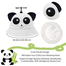 XIUYEQIU Panda hat,Propeller Hat,Funny Hat With Propeller,Novelty Hat Crazy Hats