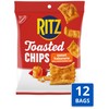 RITZ Toasted Chips Sweet Habanero Crackers, Bulk Individual Snacks, 12