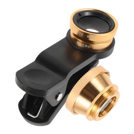 SHINEOFI Macro Phone Lens Kit Clip Wide Angle Macro Fisheye Lenses for Smartphones Sharp Clear Photo Quality Versatile Photography Occasion