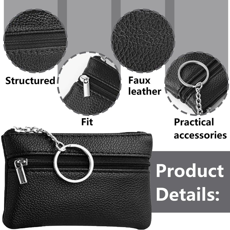 Key Pouch, Set of 2 Key Pockets, Key Case, Key