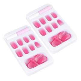 Healvian Rtificial Fingernails Nail Decals Easy to Apply Fashionable Nail Tips for Women Manicure Stickers Set