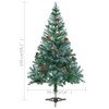 FAMIROSA 5 ft Artificial Christmas Tree with Stand Frosted Holiday