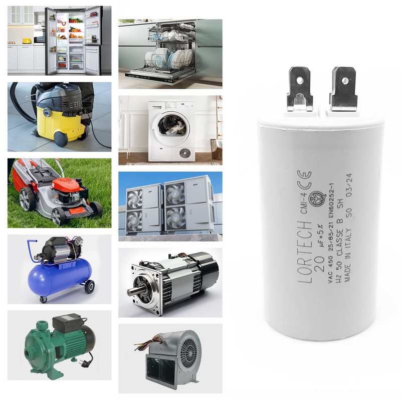 LORTECH Permanent Capacitor 20 µF - Diameter 40 mm x
