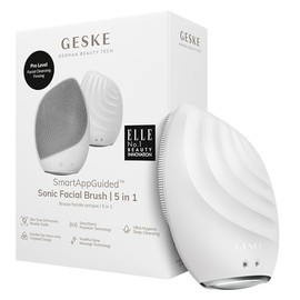 GESKE  Cepillo facial SmartAppGuided 5 en 1  Cepillo de limpieza facial elctrico  Cepillo de silicona suave  Limpieza facial profesional  Dispositivo 