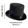 Bonete de Fieltro Negro para Adultos – Sombrero Catrín de