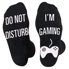 Folouse Stocking Stuffers for Teens Boys Kids Gifts, Do Not Disturb I'm Gaming Socks, Funny Gag Gifts for Men