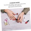 Beavorty 2pcs Eyebrow Scissors Nail Clippers Eyebrow Razor for Men