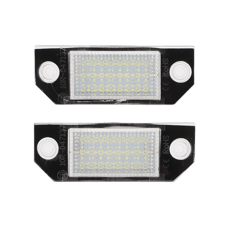 Pair LED Licence Plate Light Anti Rear End Collision Replacement