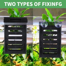 simarro 2 Pack Hanging Aquarium Plant Holder, Fish Tank Plant Holder with 12Pcs Hooks and 8Pcs Suction Cups, Suitable for Aquatic Plant Cultivation and Fish Tank Live Aquarium Plants