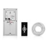 Byron DBW-24031 Doorbell Kit-Button, Chime and Cable-90dB, White
