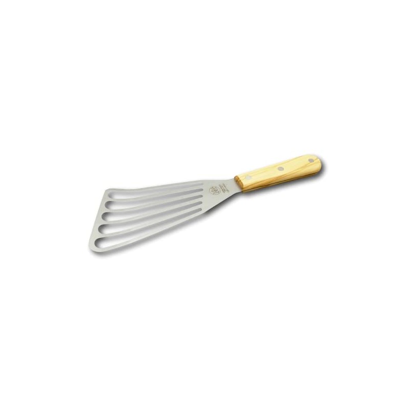 DUE BUOI Flexible Left Hand Turner Olive Wood Handle Spatula