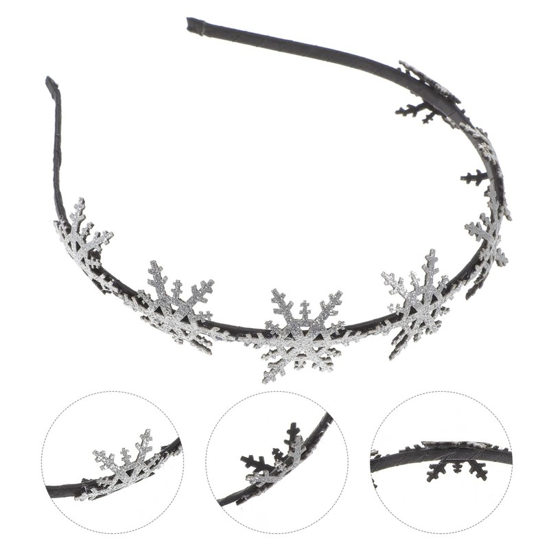 Christmas Headbands Lovely Cute Glitter Snowflake Headband Party Favours Supplies