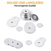 VIGRUE 225 Pieces Stainless Steel Flat Washers Set Washers Assortment