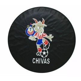 n/a 15" SPARE TIRE COVER CHIVAS BLACK HEAVY DUTY VINYL TIRE COVER